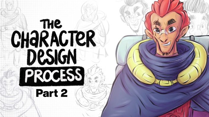 Refined character drawing with details and personality in Part 2 of the Drawing Camp