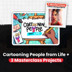 Cartooning People from Life + 3 Masterclass Assignments
