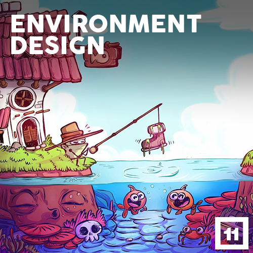 Learn to draw environments and worlds for your character designs