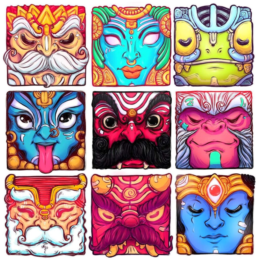 Inktober Faces - Drawing Camp