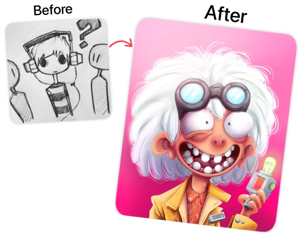 Kesh Before After - Drawing Camp Program