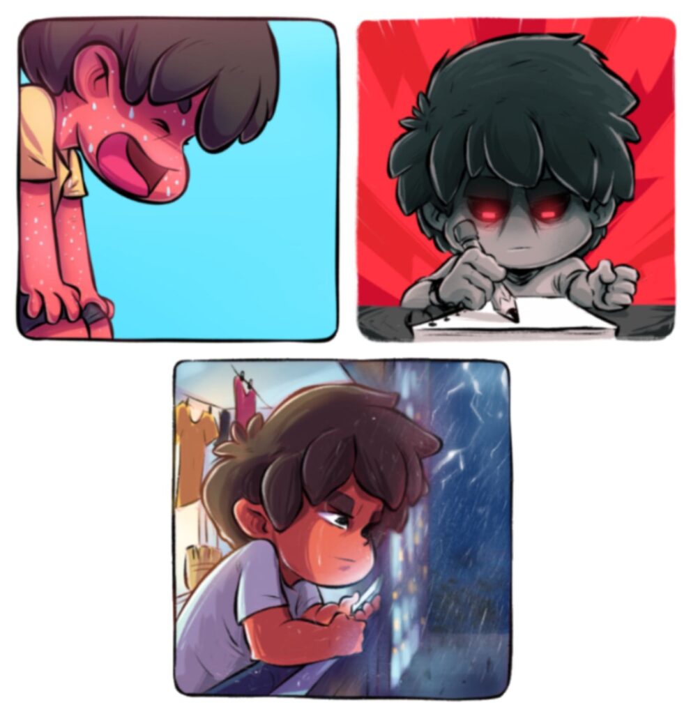 Image explaining the struggles of a beginner artist